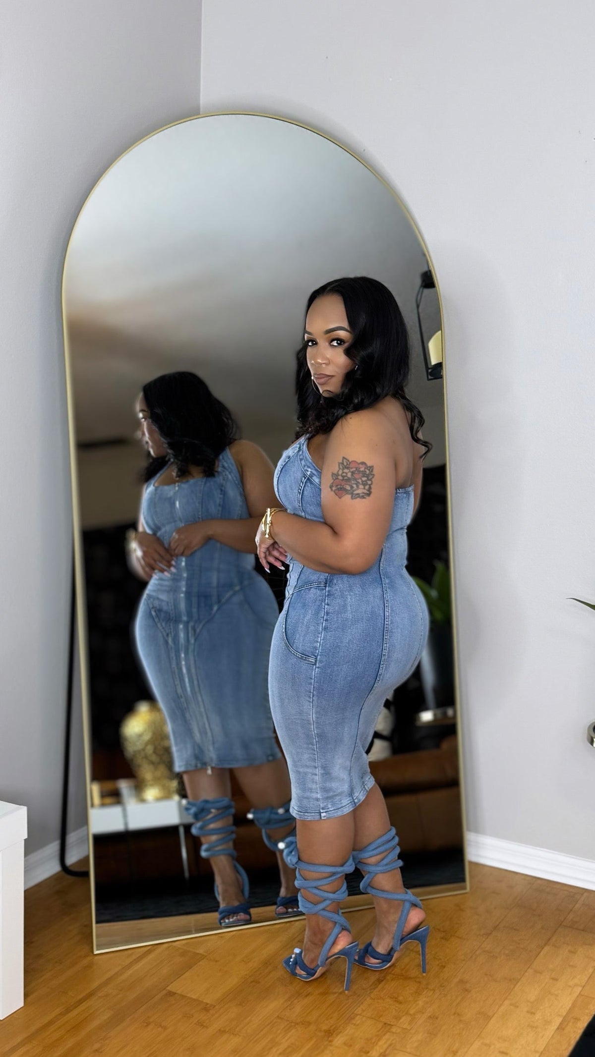 She's Like That Denim Dress