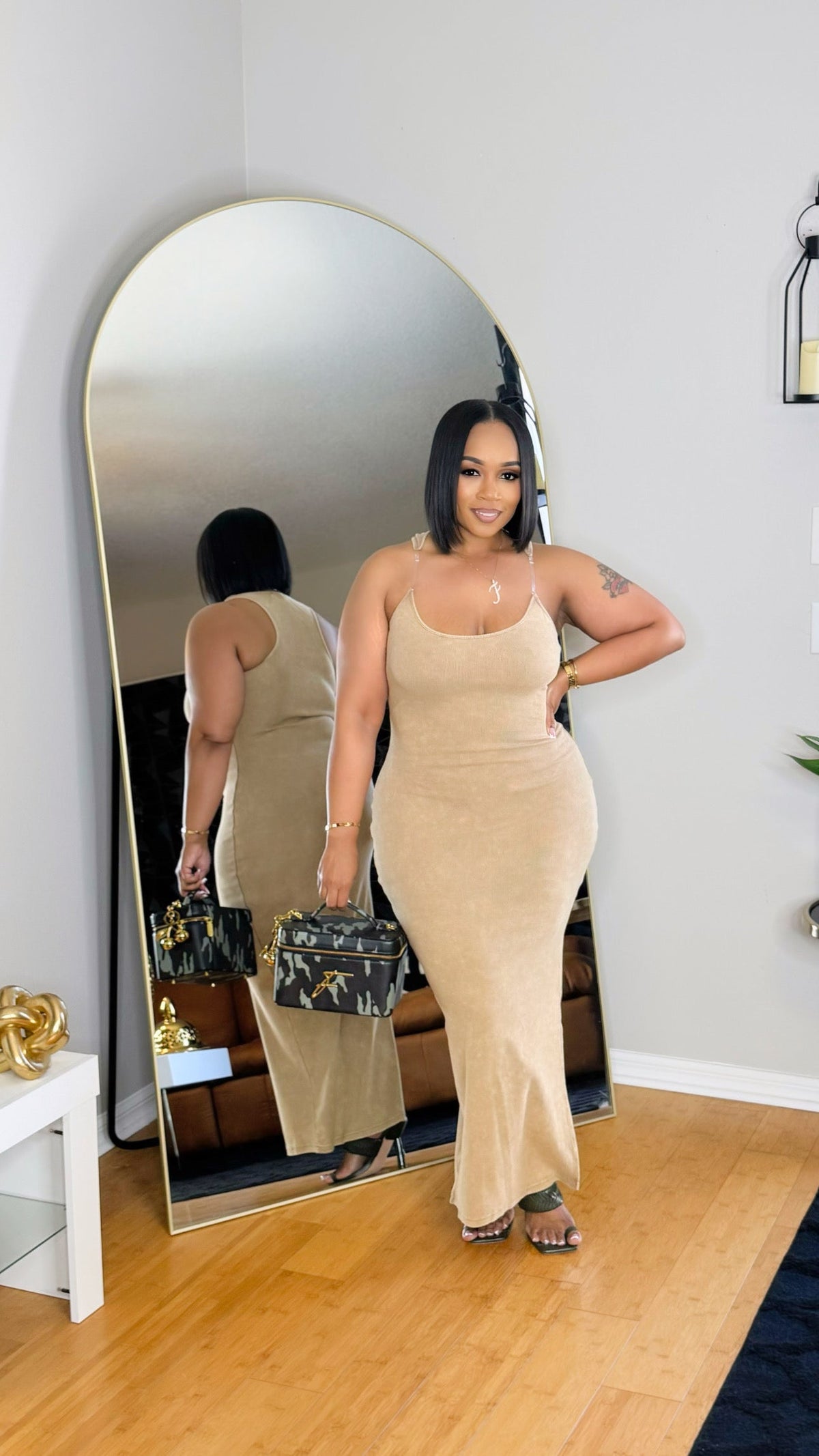 Mineral washed Maxi- Mocha