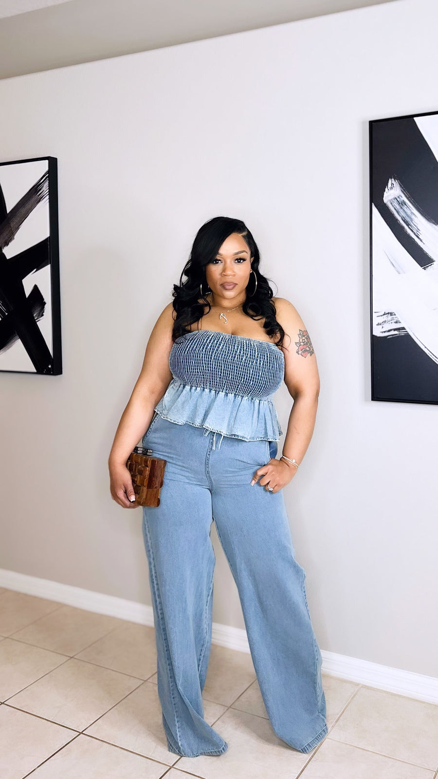 Ms. Lady Denim Set