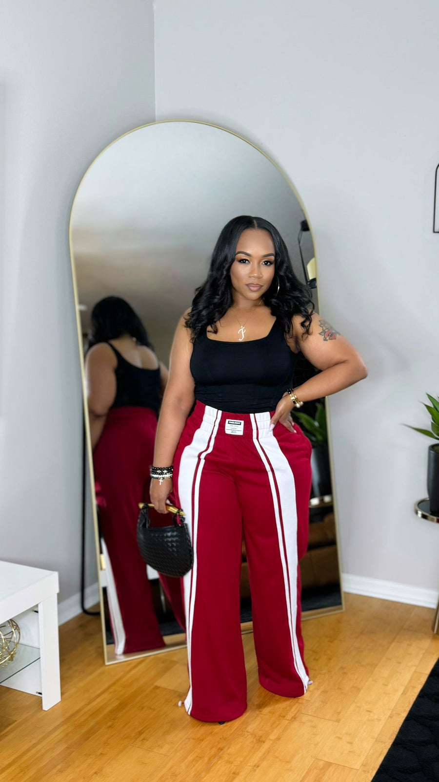 Ready to Vibe Pants-Red