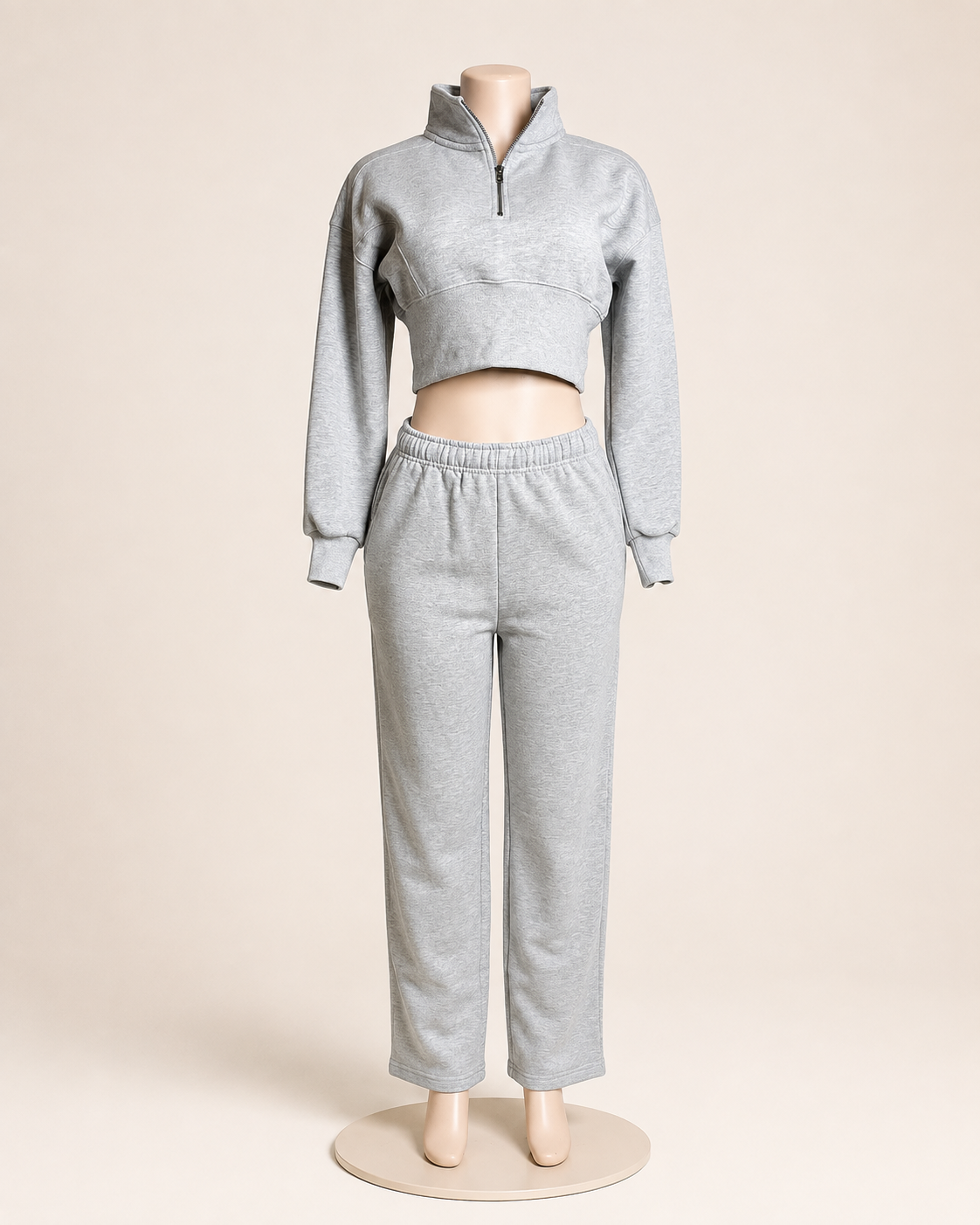 Two Piece Lounge Set- Grey