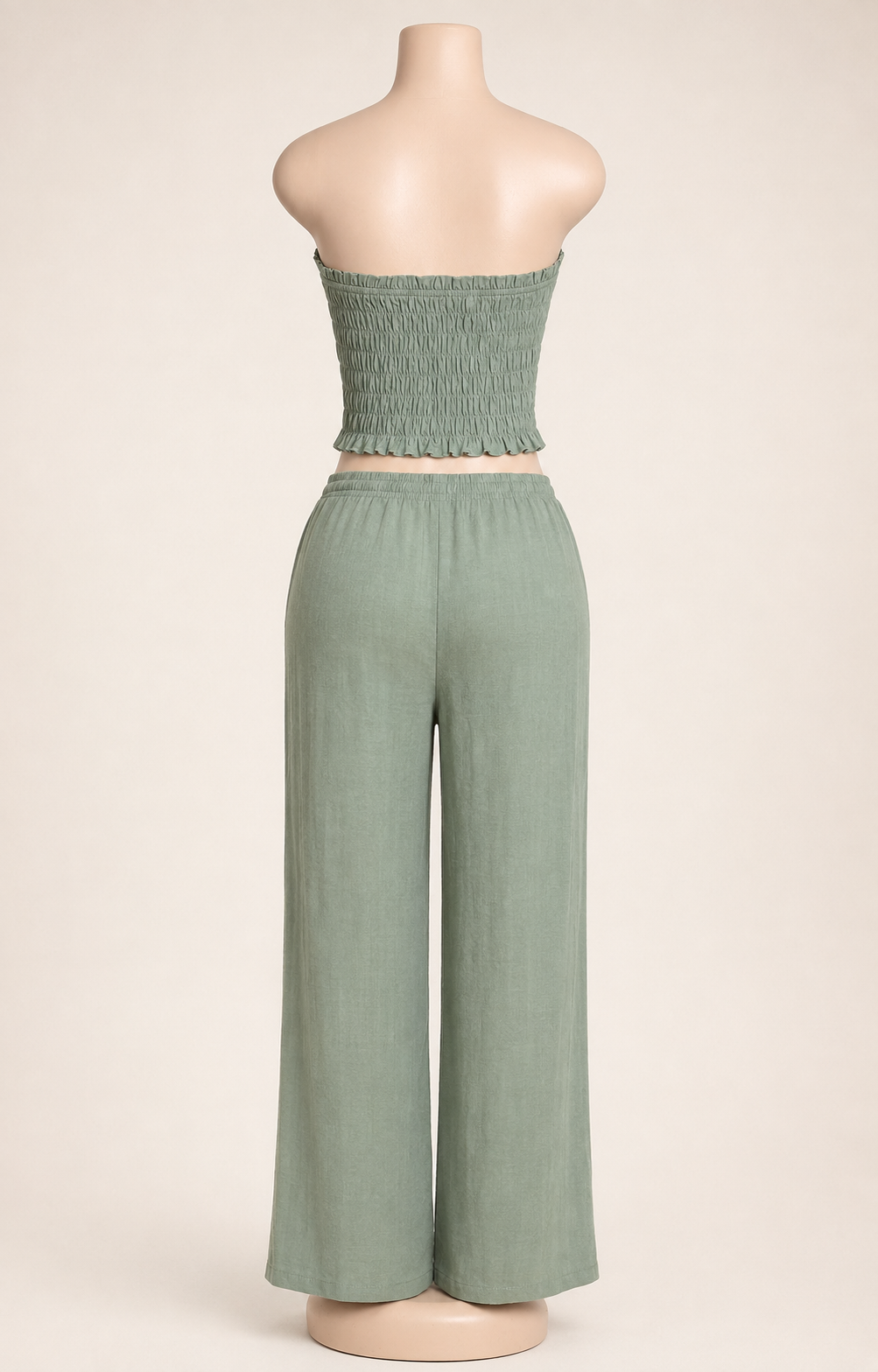 Green Tube Top Pant Set