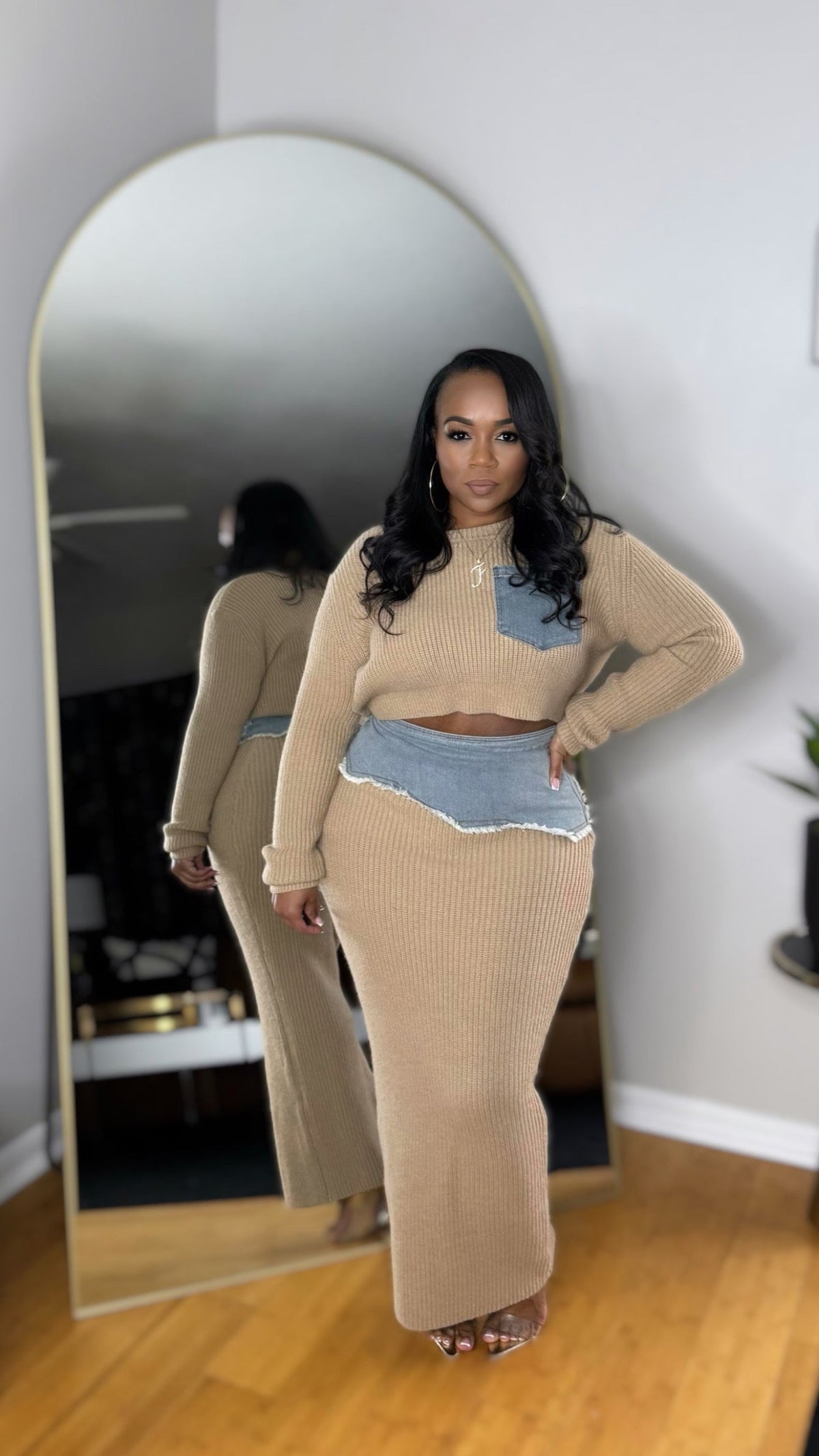 Sweater Skirt Set