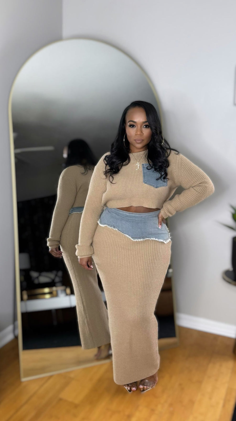 Sweater Skirt Set