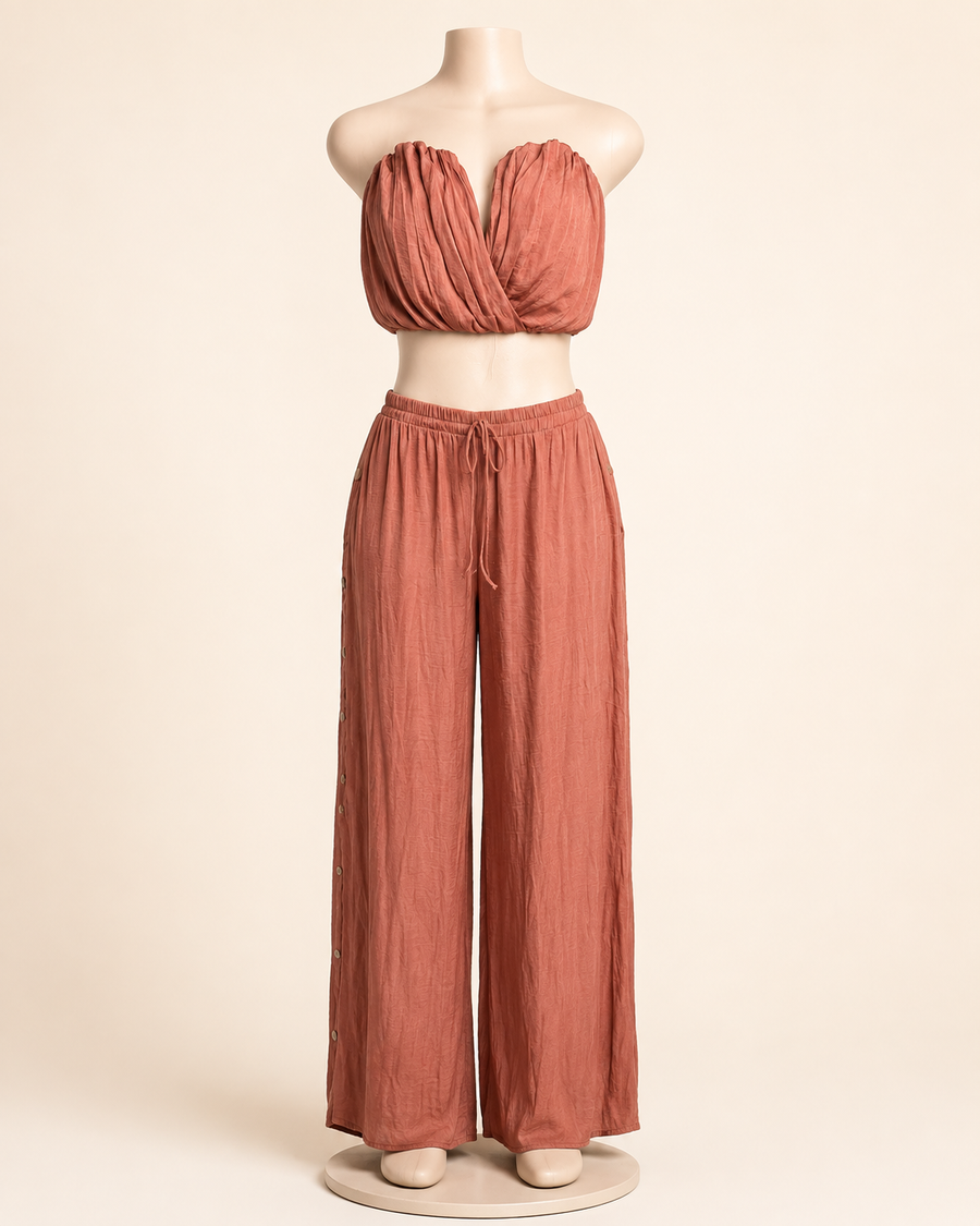 Satin Pant Set
