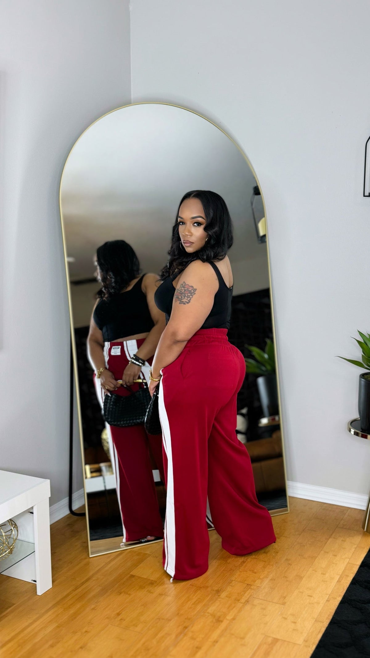 Ready to Vibe Pants-Red