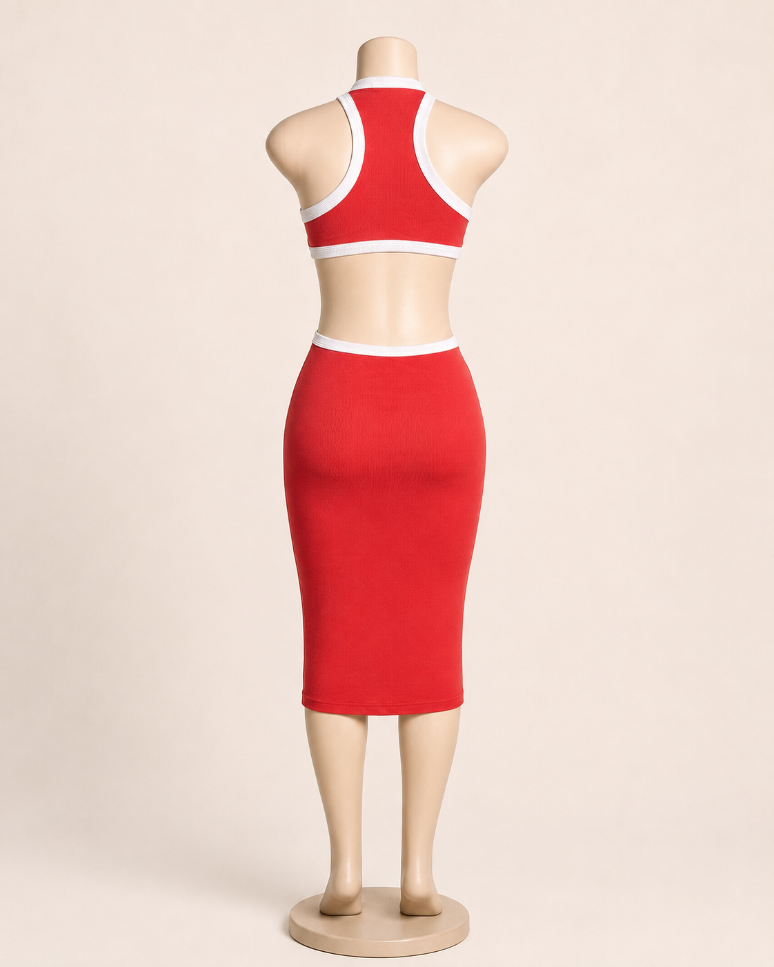 Coral Midi Dress
