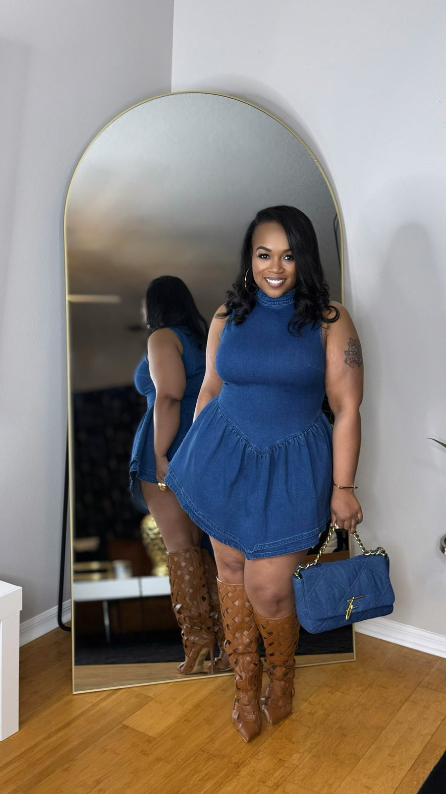 Not My First Rodeo Denim Dress
