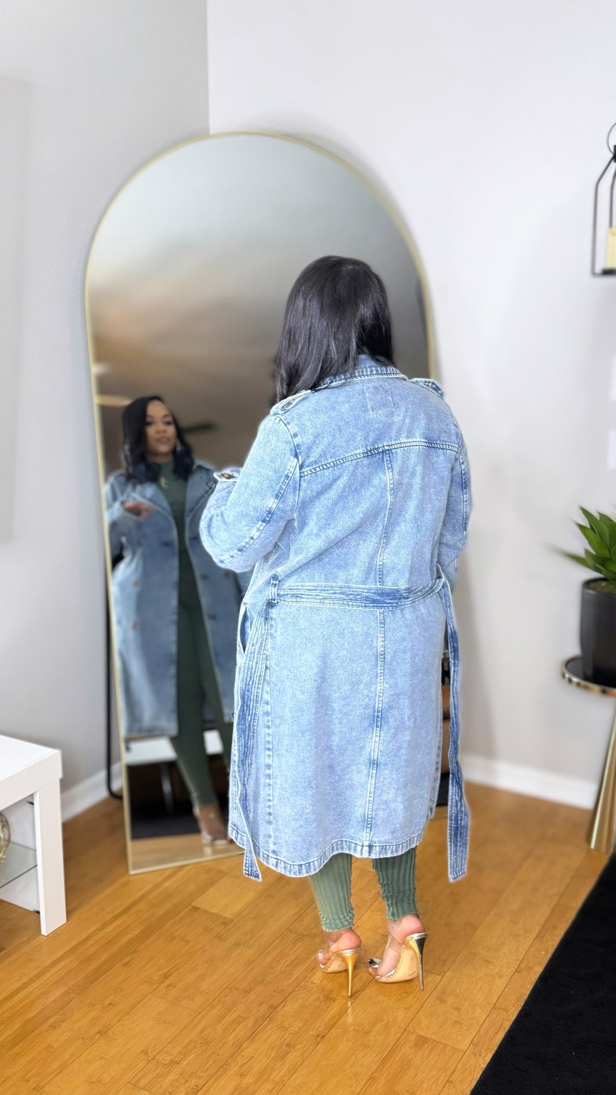 Denim Trench Jacket