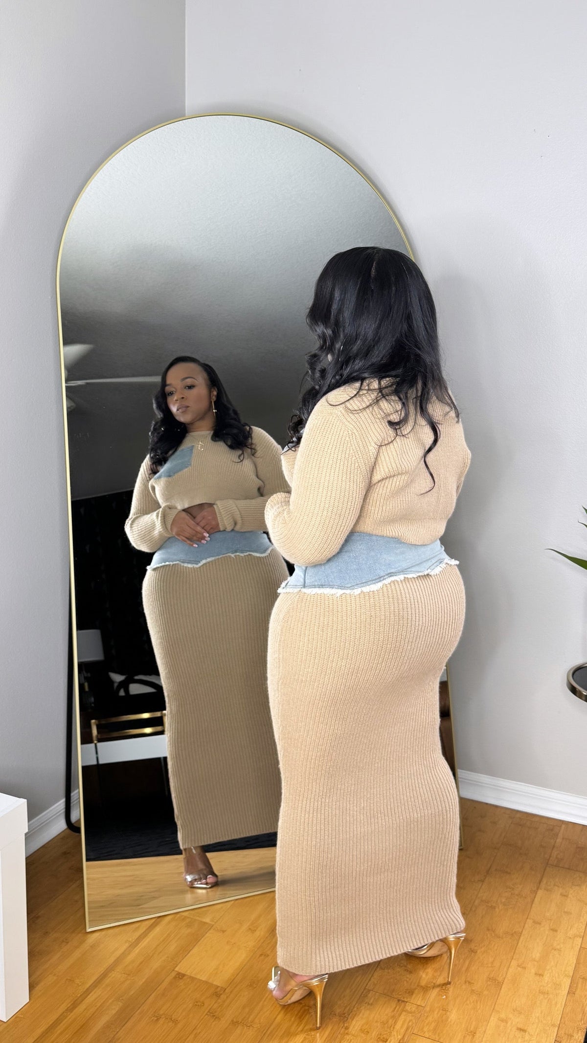 Sweater Skirt Set