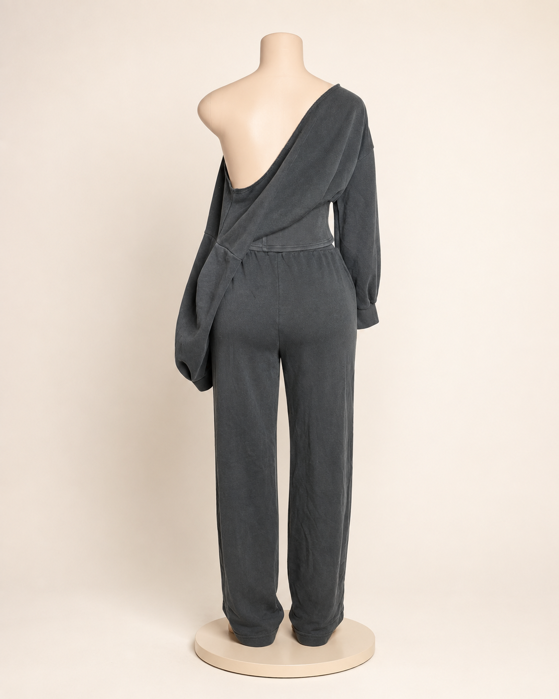 Off Shoulder Lounge Set- Grey