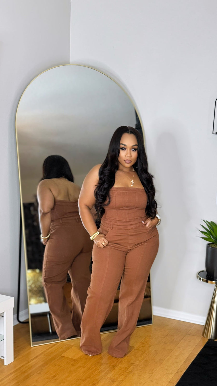 Perfectly Cute Jumpsuit Brown