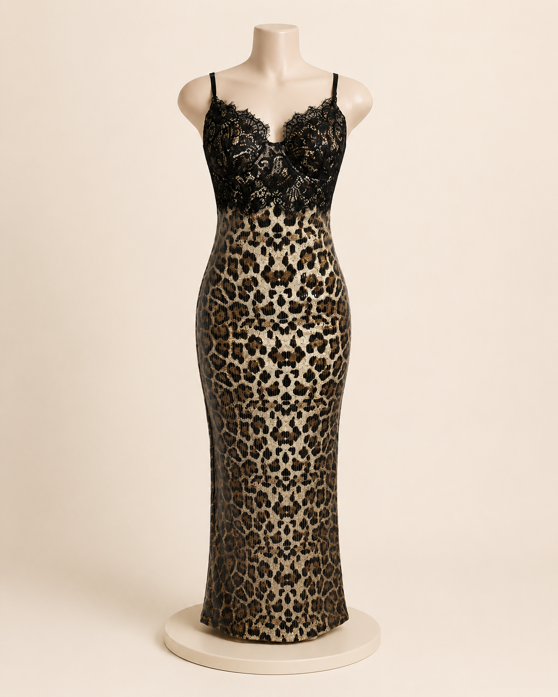 Sequin Leopard Maxi