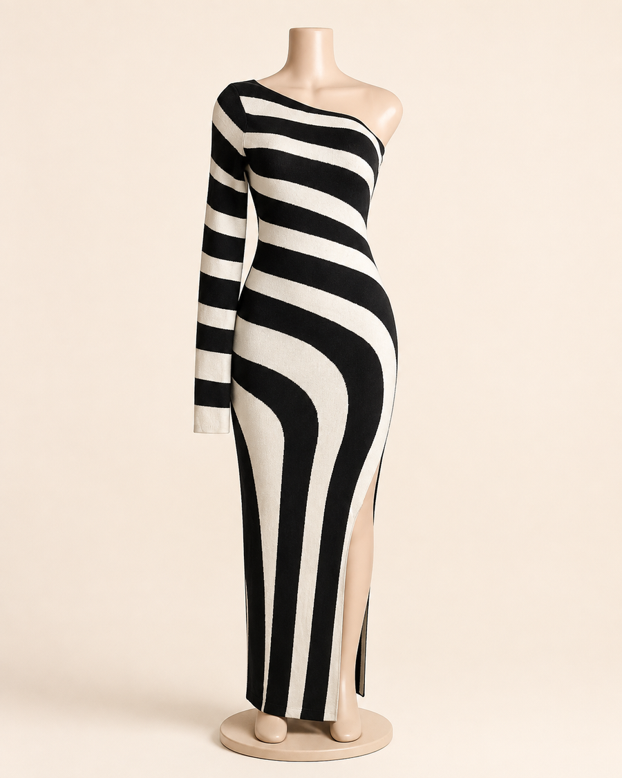 Stripe Sweater Dress