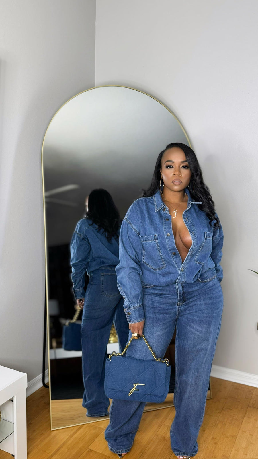 Blue Denim Jumpsuit