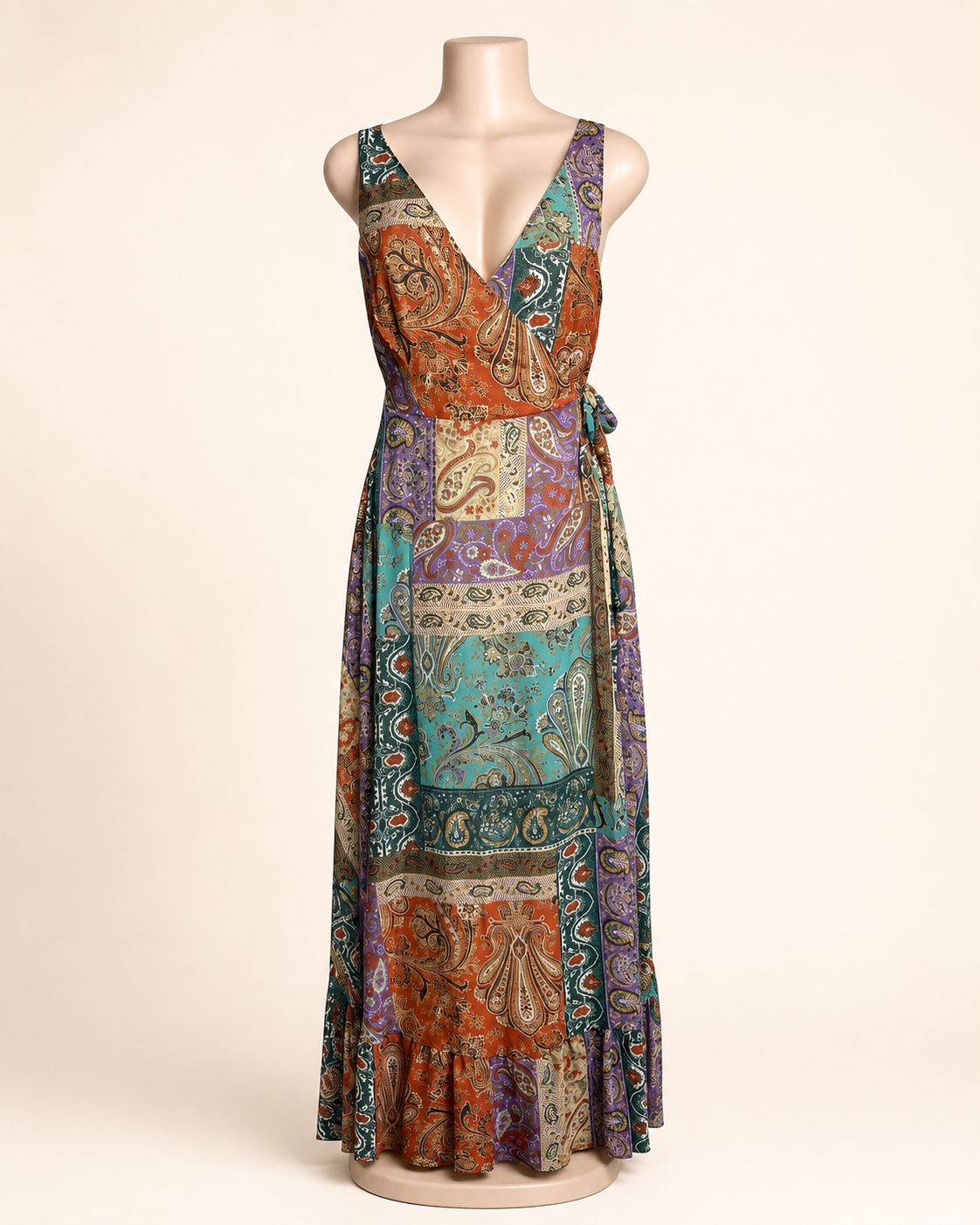 Chiffon Wrapped Maxi Dress