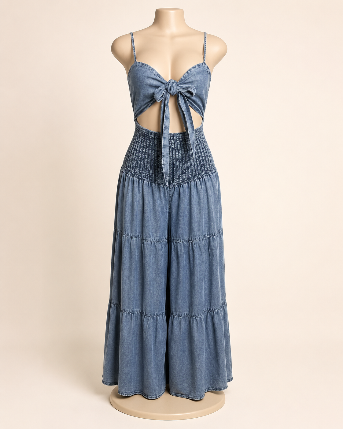 Beachside Denim Jumpsuit