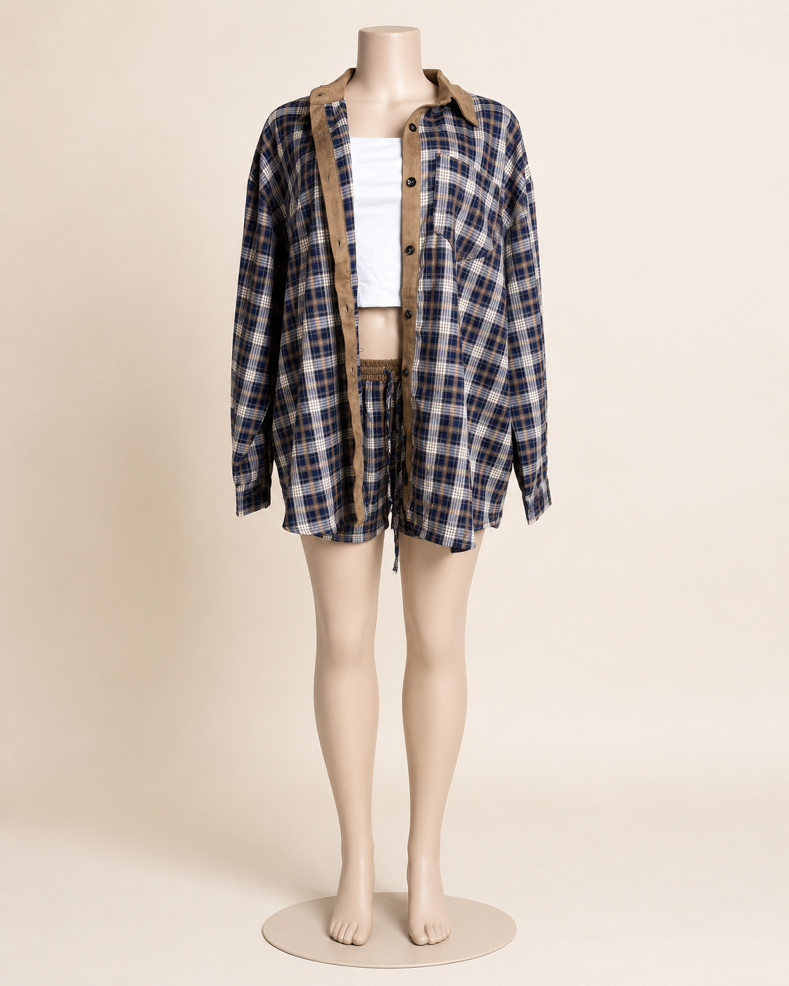 Plaid Short Set
