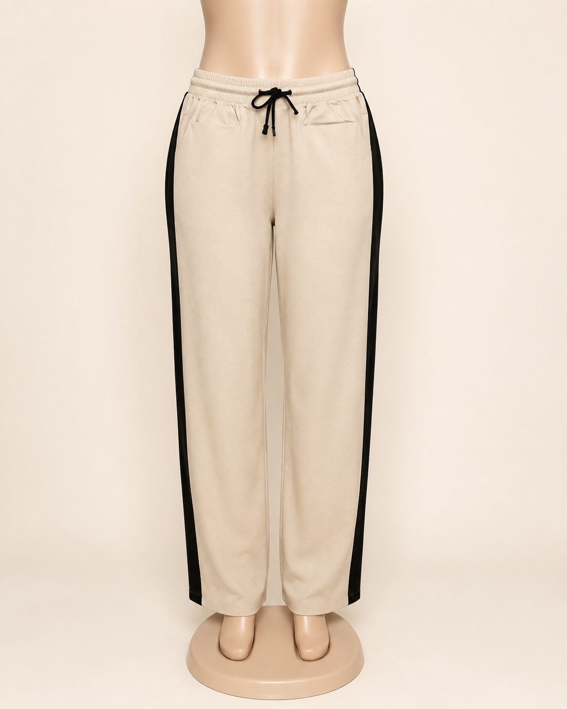 Tan/Black Linen Pants