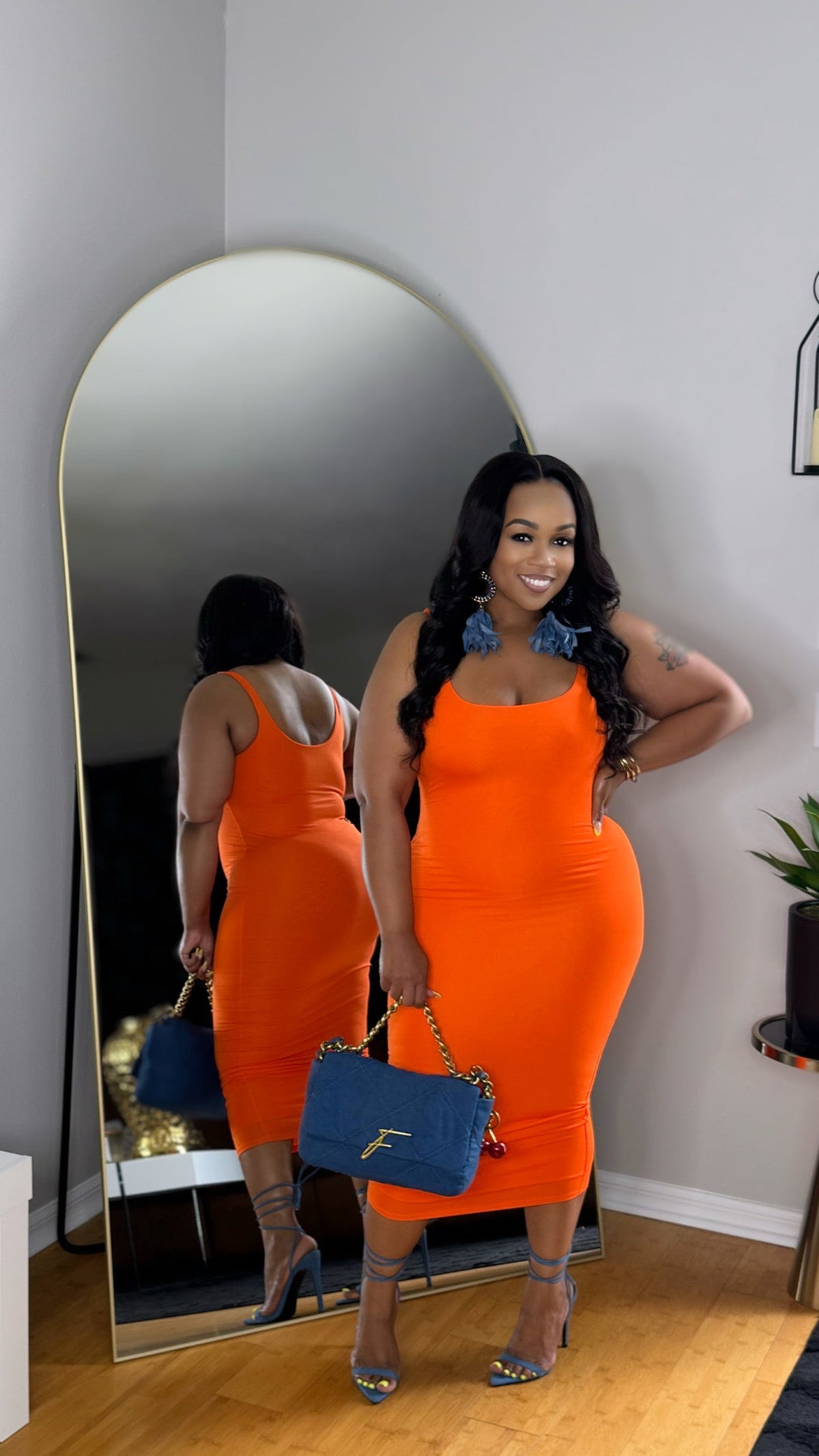 Simply Cute Orange Dress