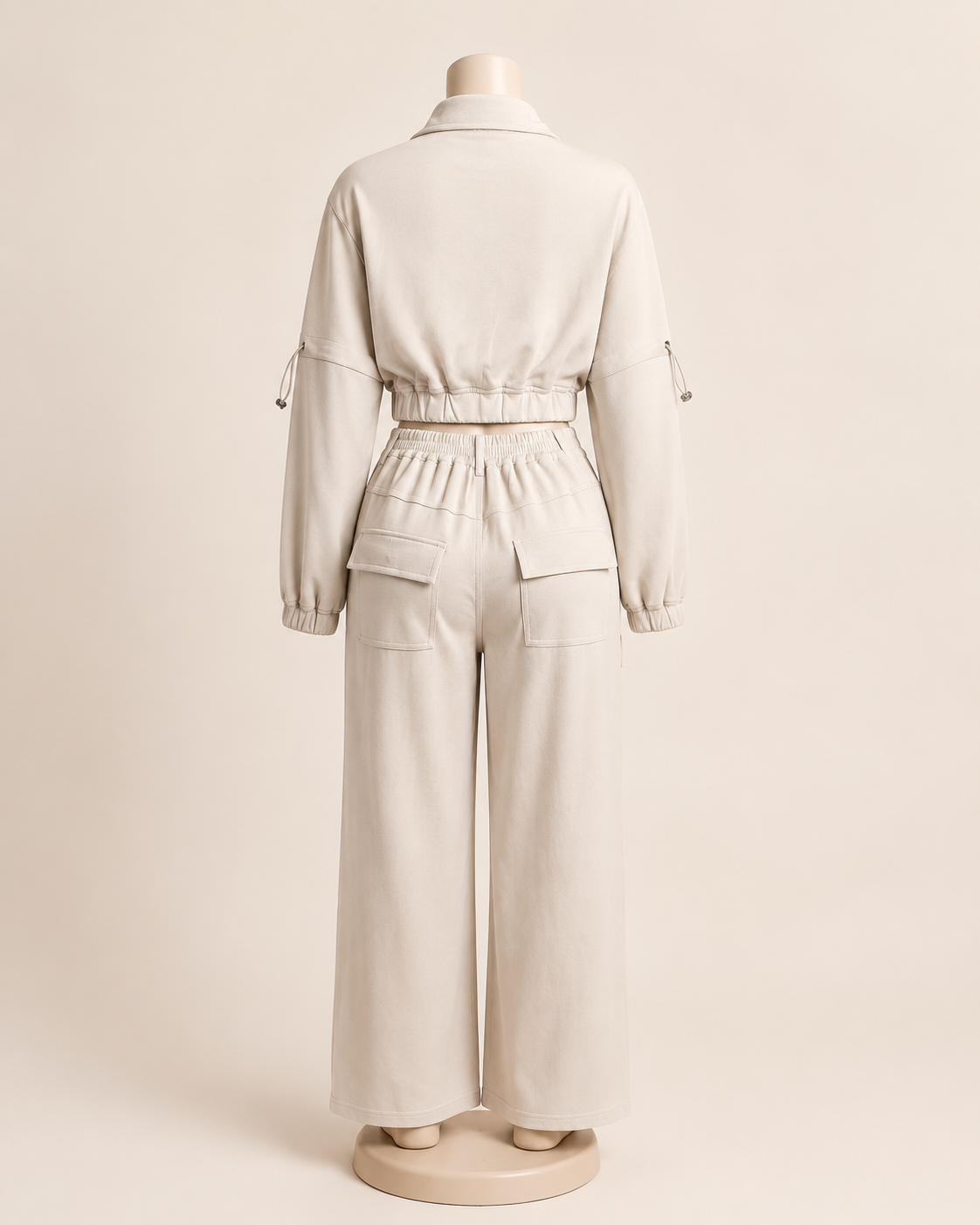 Cream Pant Set
