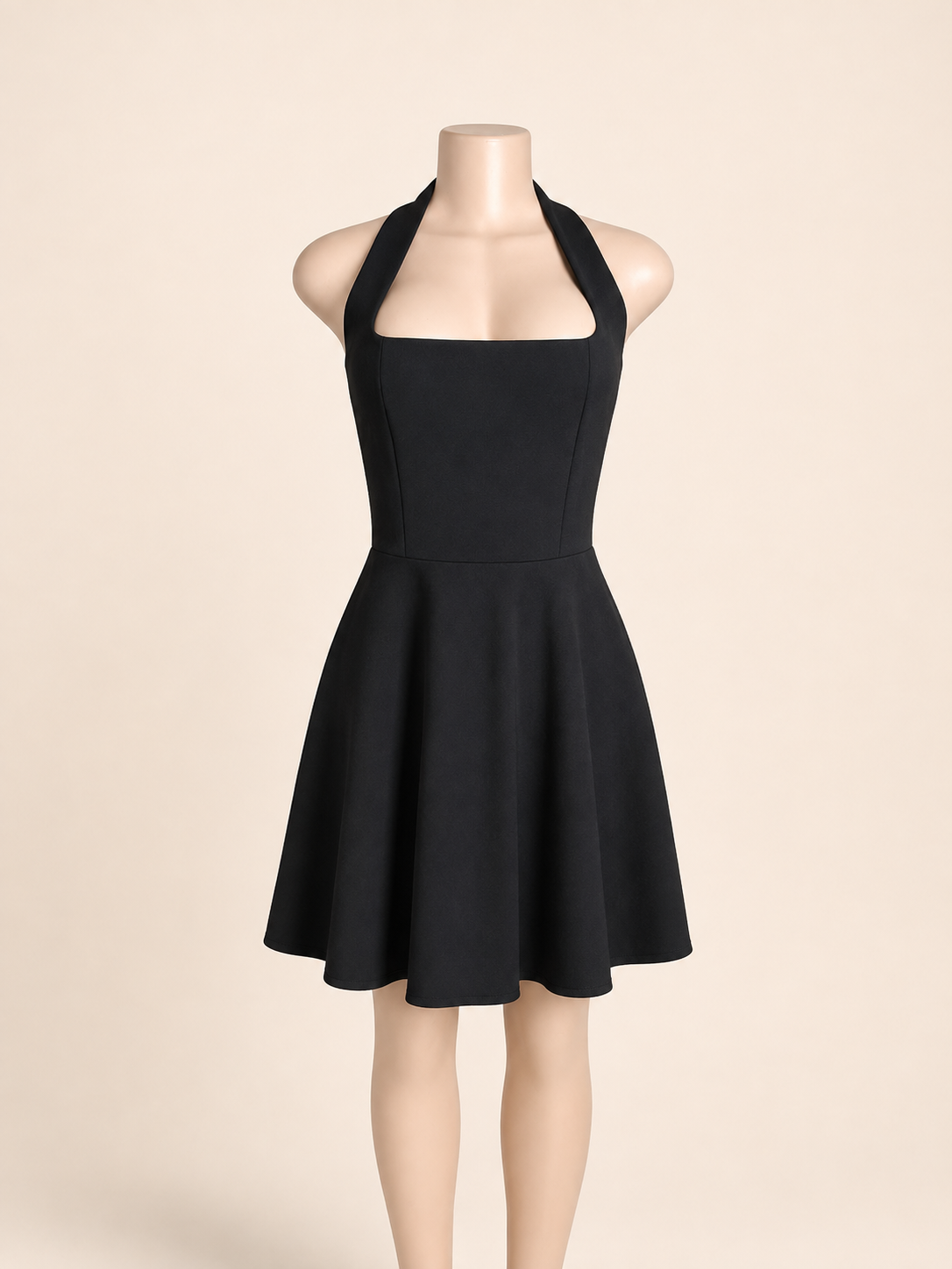 Halter Dress Black