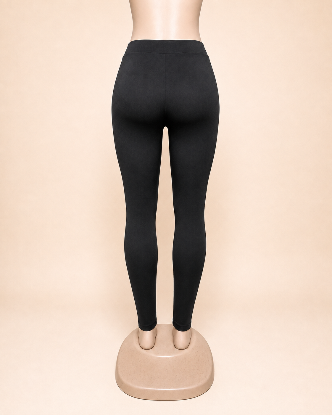 Mesh Detail Leggings- Black