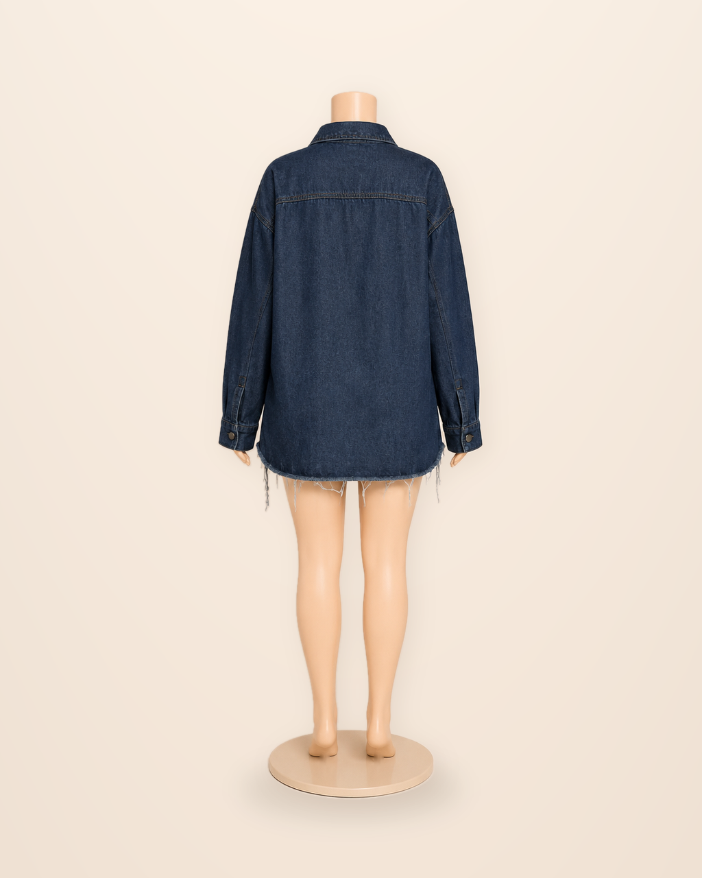 Blue Denim Short Set