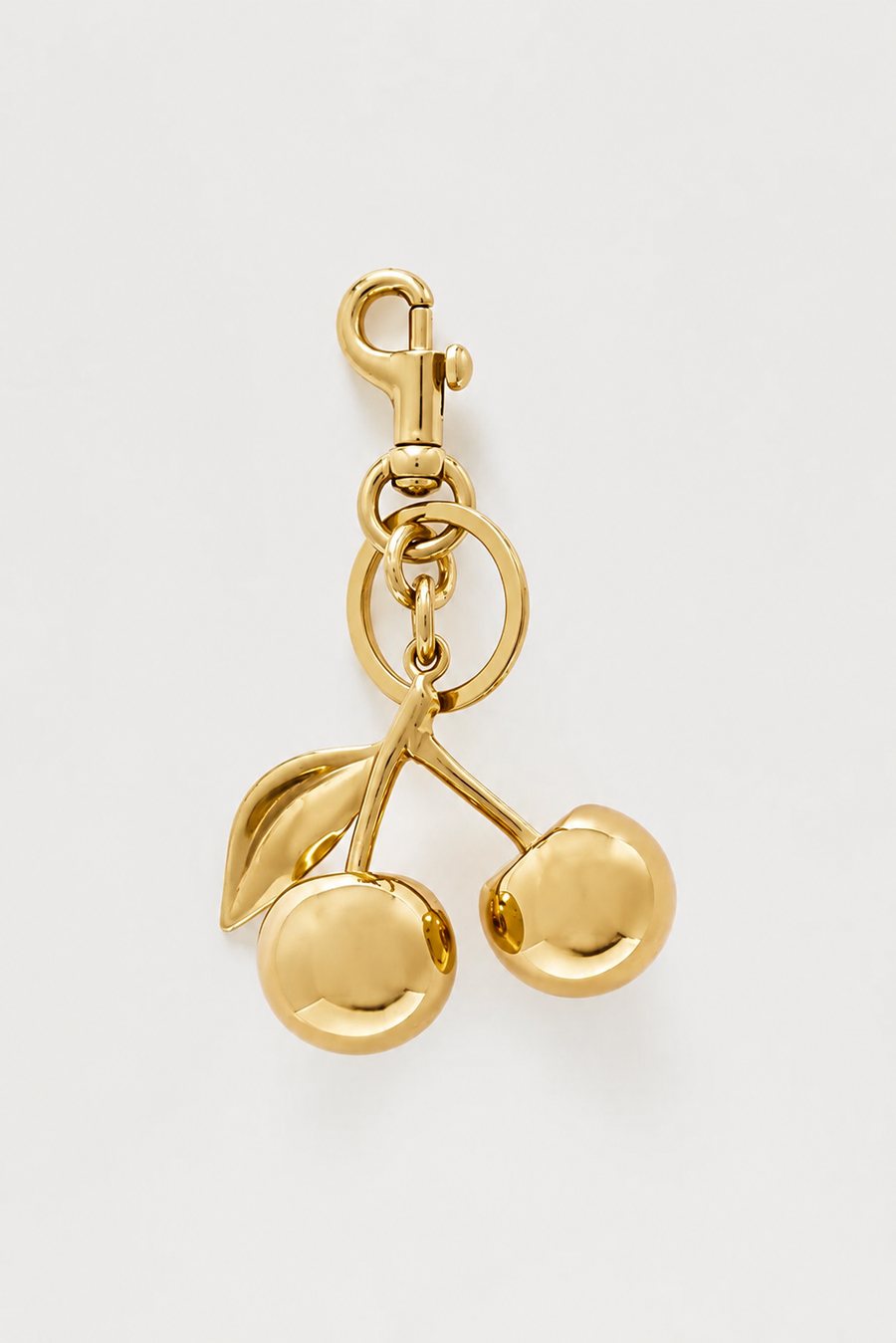 Gold Cherry Bag Charm